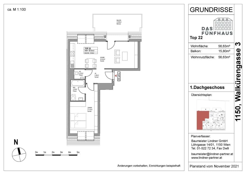 2-Zimmer-Wohnung mieten in Wien – 56 m², € 1.075 – Bild 23 von 23