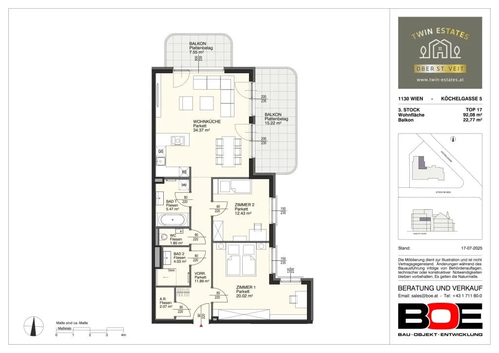 3-Zimmer-Wohnung kaufen in Wien – 92,08 m², € 978.000 – Bild 10 von 10