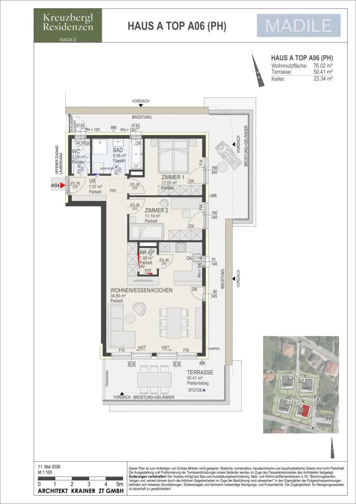 3-Zimmer-Wohnung kaufen in Klagenfurt – 76,02 m² – Bild 7 von 7