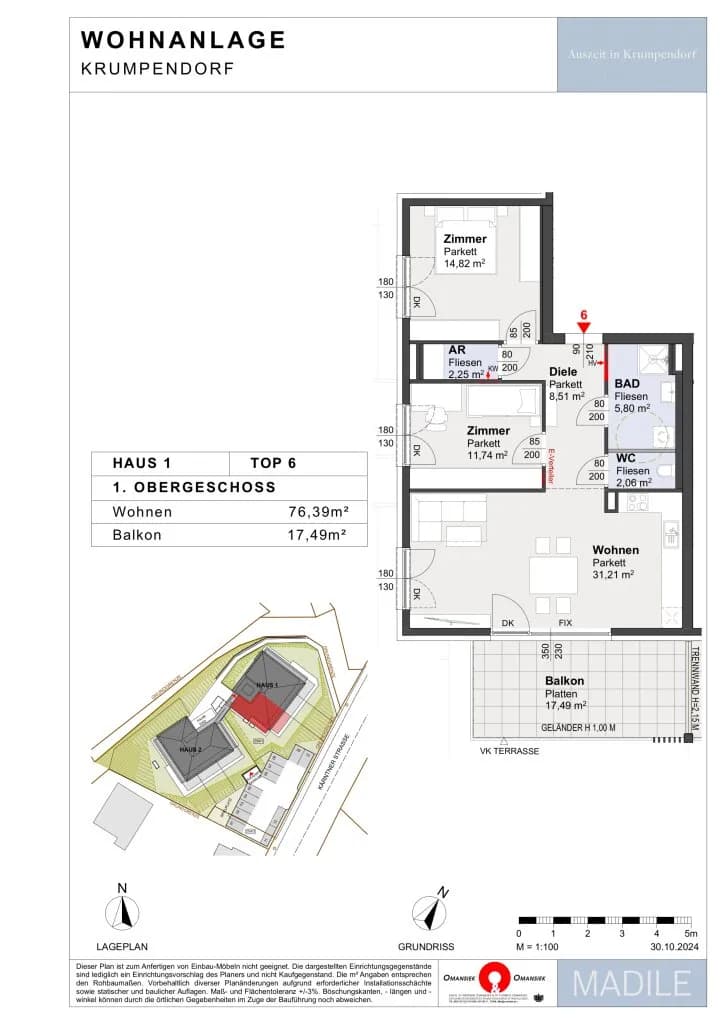 3-Zimmer-Wohnung kaufen in Klagenfurt Land – 76,39 m², € 458.600 – Bild 7 von 7