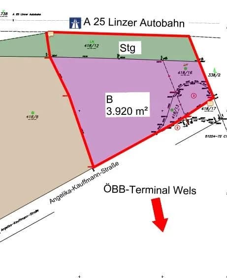 Immobilie kaufen in Wels – 5 270 m², € 1.223.250 – Bild 2 von 5