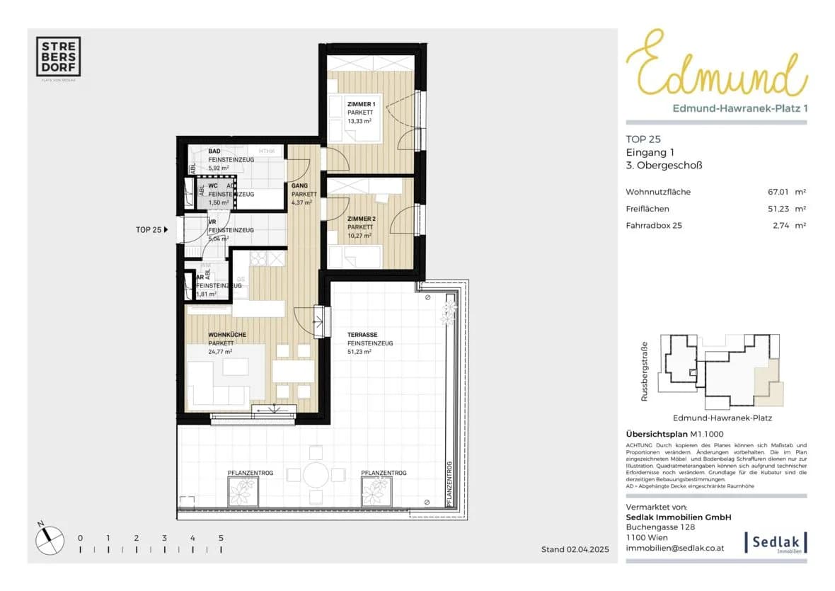 3-Zimmer-Wohnung kaufen in Wien – 67,25 m², € 499.000 – Bild 7 von 12