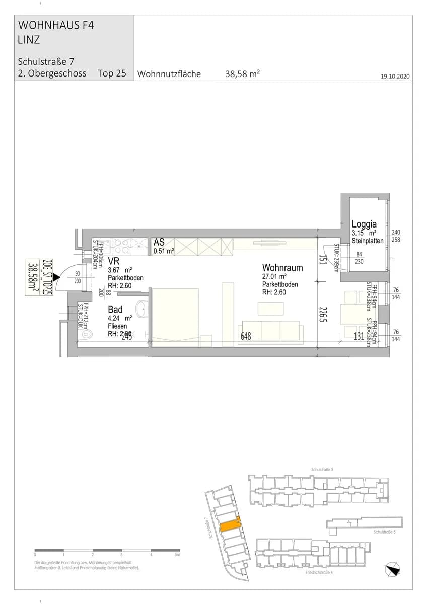 1-Zimmer-Wohnung mieten in Linz – 38,58 m², € 810 – Bild 6 von 34