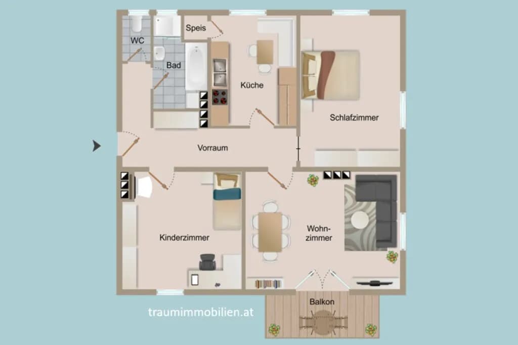 3-Zimmer-Wohnung kaufen in Villach Land – 86,56 m², € 115.000 – Bild 12 von 15