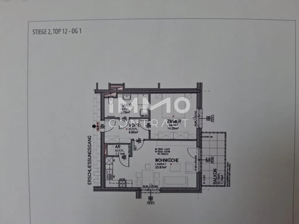 2-Zimmer-Wohnung mieten in Eisenstadt – 55,57 m², € 839 – Bild 12 von 12