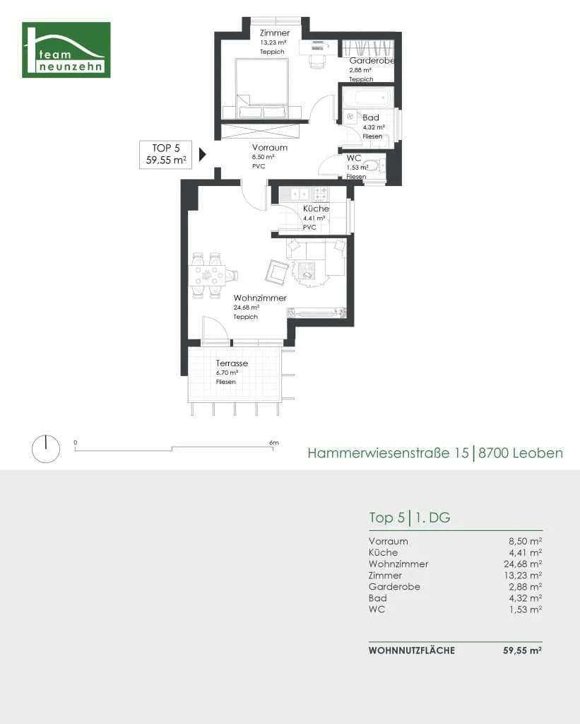 2-Zimmer-Wohnung kaufen in Leoben – 59,87 m², € 115.000 – Bild 17 von 17