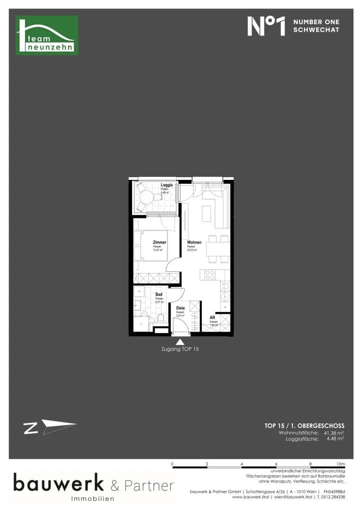 Immobilie kaufen in Bruck an der Leitha – 41,38 m², € 184.500 – Bild 14 von 14
