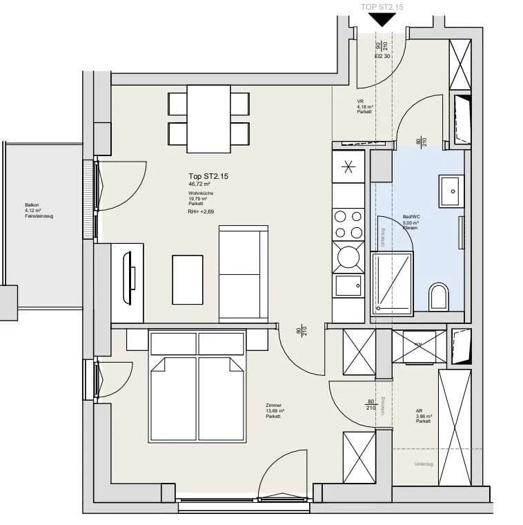 2-Zimmer-Wohnung kaufen in Wien – 46,72 m², € 470.000 – Bild 16 von 16