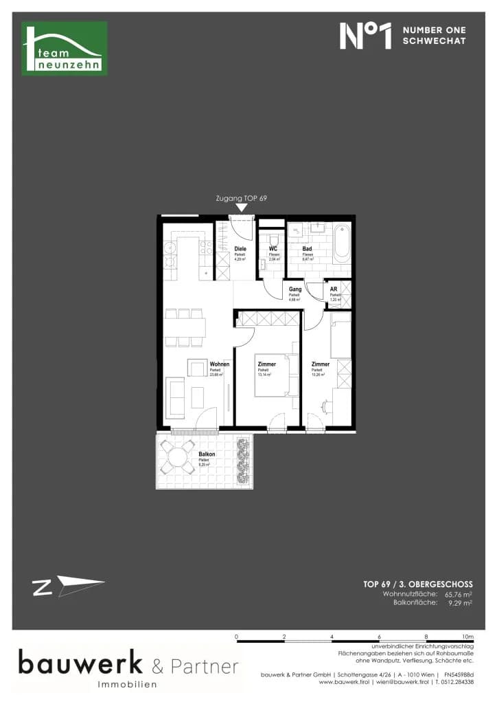 Immobilie kaufen in Bruck an der Leitha – 65,76 m², € 340.200 – Bild 15 von 15