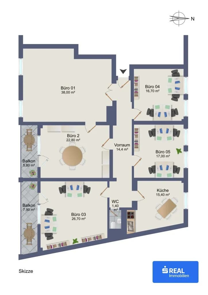 5-Zimmer-Gewerbeimmobilie kaufen in Villach – 152 m², € 269.000 – Bild 14 von 14