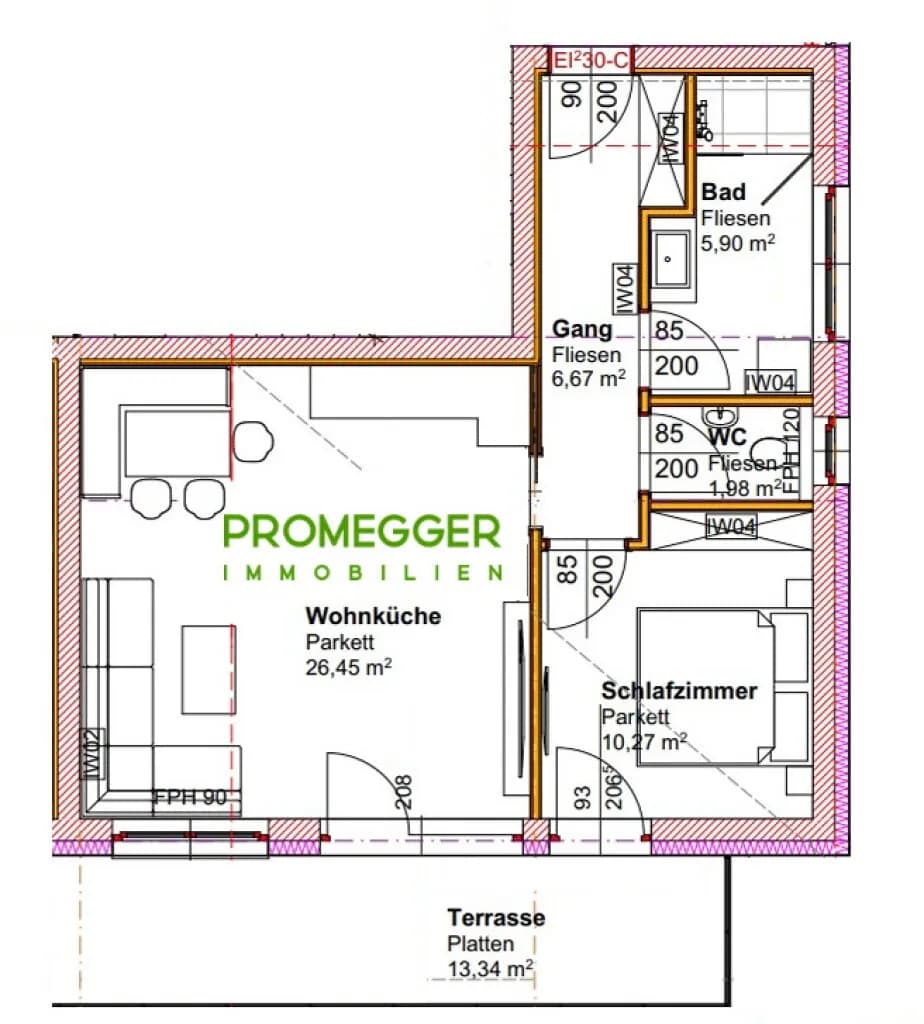 2-Zimmer-Wohnung kaufen in Liezen – 51,27 m², € 261.500 – Bild 3 von 4