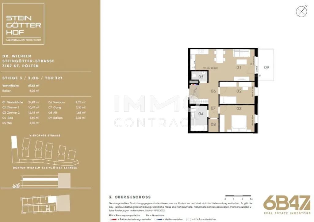 Immobilie kaufen in Sankt Pölten – 67,62 m², € 231.300 – Bild 13 von 13