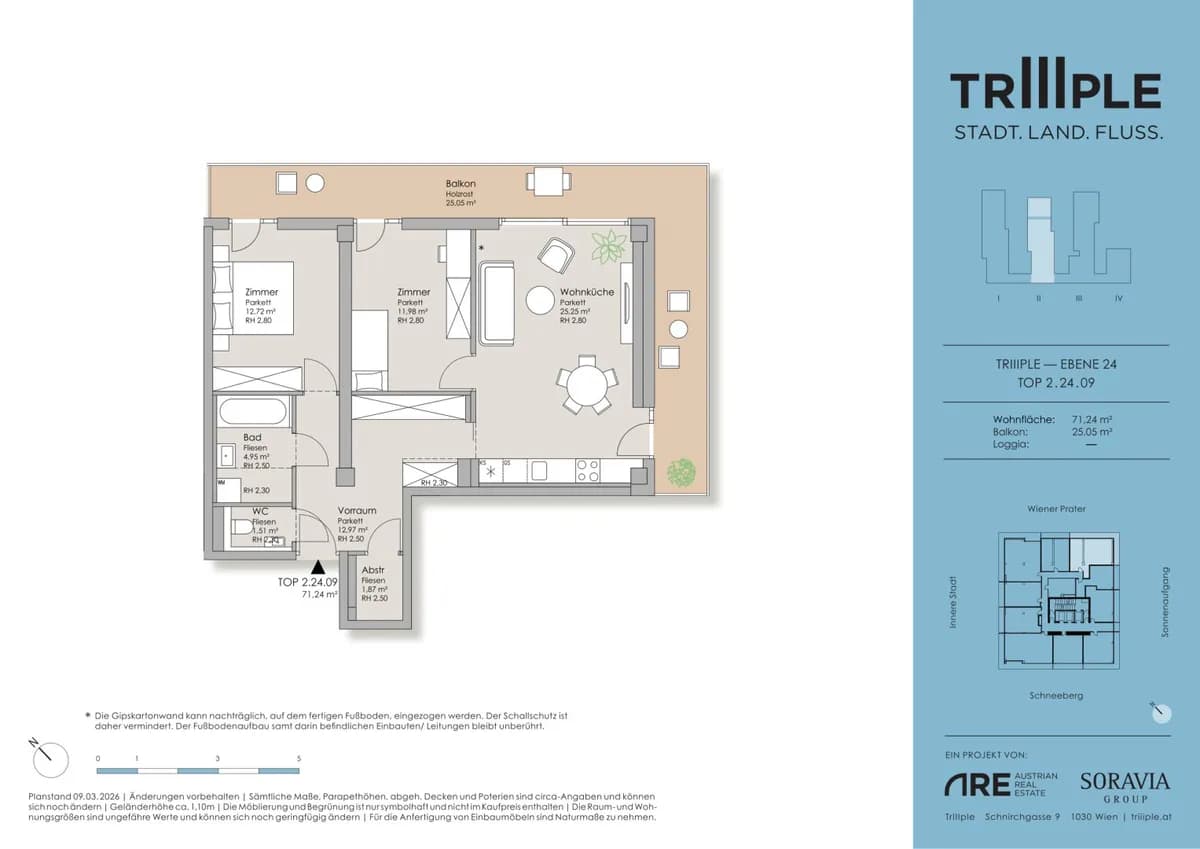 2-Zimmer-Wohnung kaufen in Wien – 71,74 m², € 681.600 – Bild 12 von 12