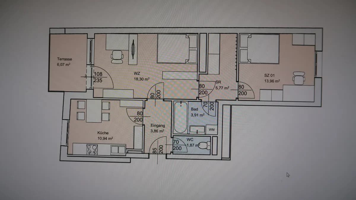 2-Zimmer-Wohnung mieten in Graz – 57 m², € 795 – Bild 14 von 15