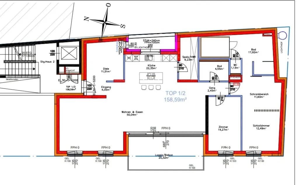 3-Zimmer-Wohnung kaufen in Tulln – 158,59 m², € 875.000 – Bild 4 von 4