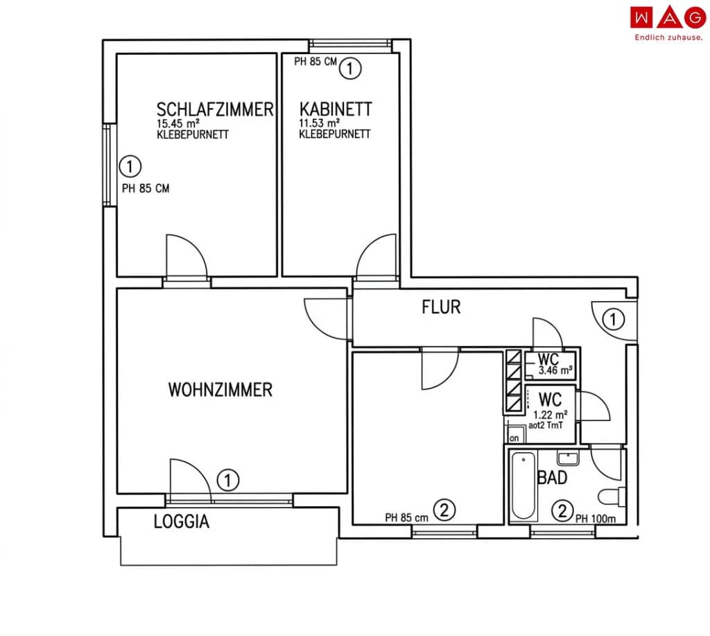3-Zimmer-Wohnung mieten in Murtal – 79,4 m², € 677 – Bild 7 von 7