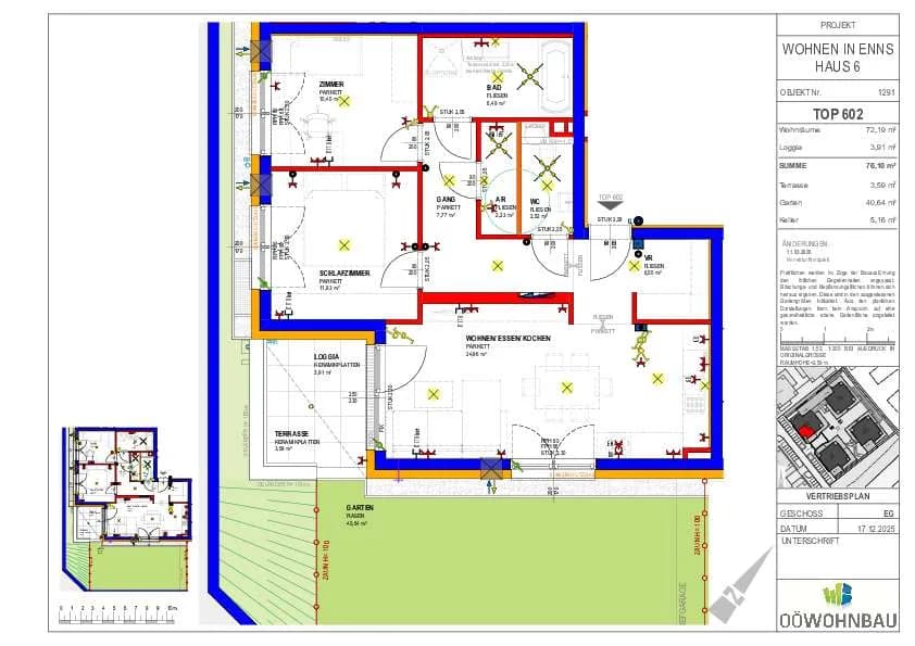 3-Zimmer-Wohnung mieten in Linz Land – 72,29 m², € 858 – Bild 3 von 3