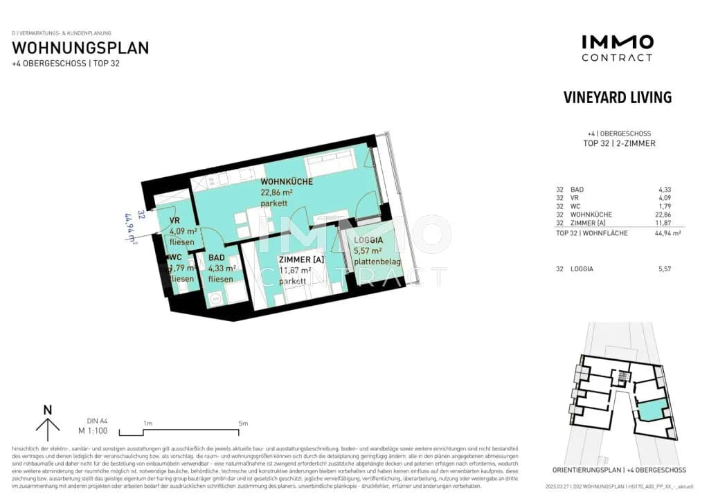 2-Zimmer-Wohnung kaufen in Wien – 44,94 m², € 379.500 – Bild 10 von 10