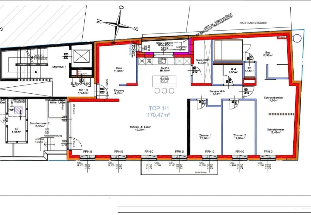 4-Zimmer-Wohnung kaufen in Tulln – 170,47 m², € 895.000 – Bild 3 von 3