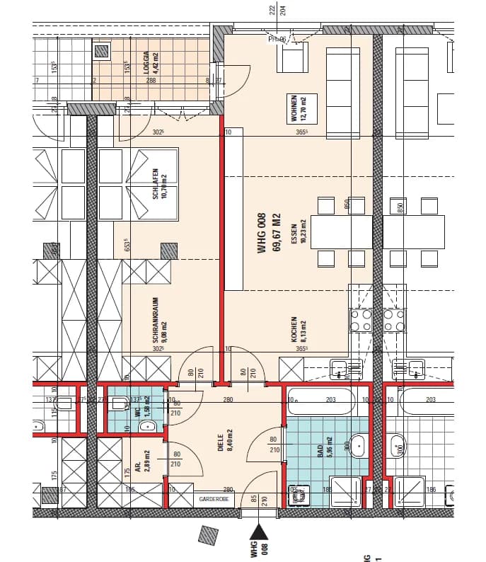 2-Zimmer-Wohnung mieten in Graz – 69,67 m², € 882 – Bild 8 von 8