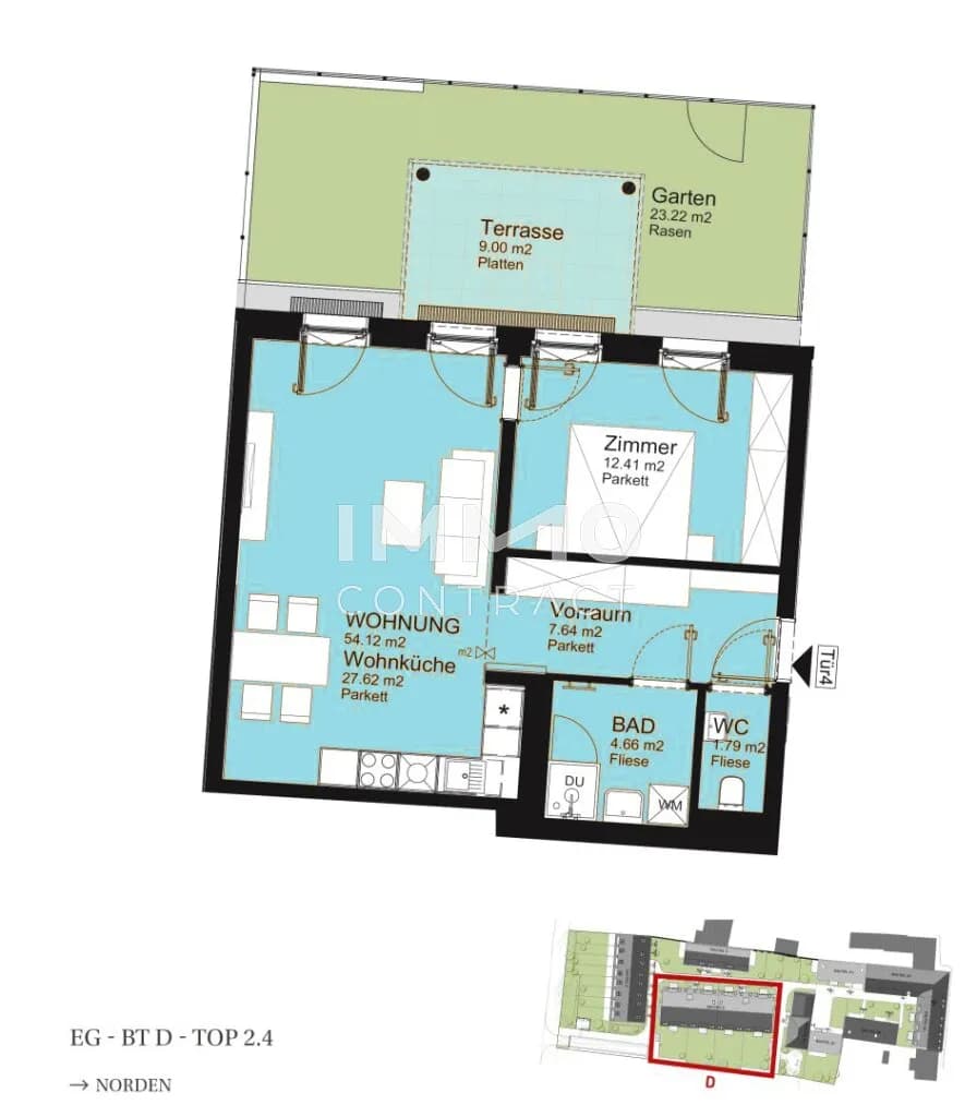 2-Zimmer-Wohnung kaufen in Wien – 54,12 m², € 379.000 – Bild 8 von 8