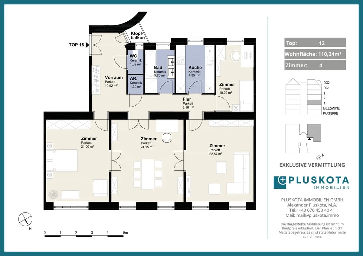 4-Zimmer-Wohnung kaufen in Wien – 110,24 m², € 1.149.000 – Bild 15 von 15
