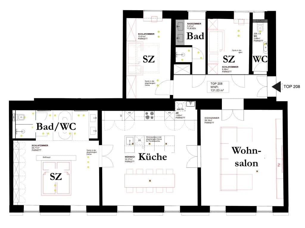 5-Zimmer-Wohnung mieten in Wien – 131 m², € 3.425 – Bild 16 von 32