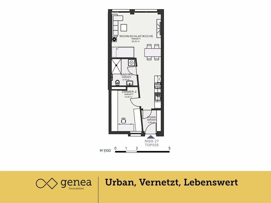 1-Zimmer-Wohnung mieten in Graz – 48,95 m², € 752 – Bild 2 von 20