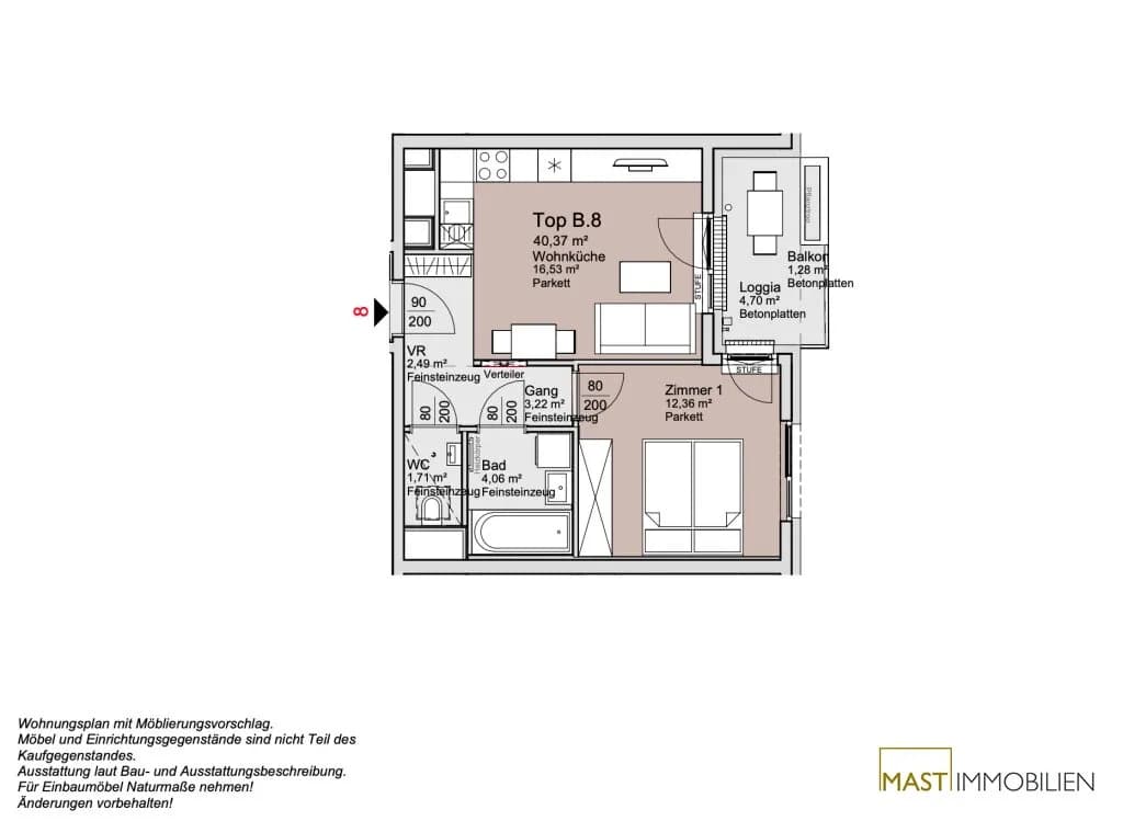 2-Zimmer-Wohnung kaufen in Wien – 40,79 m², € 279.000 – Bild 12 von 12