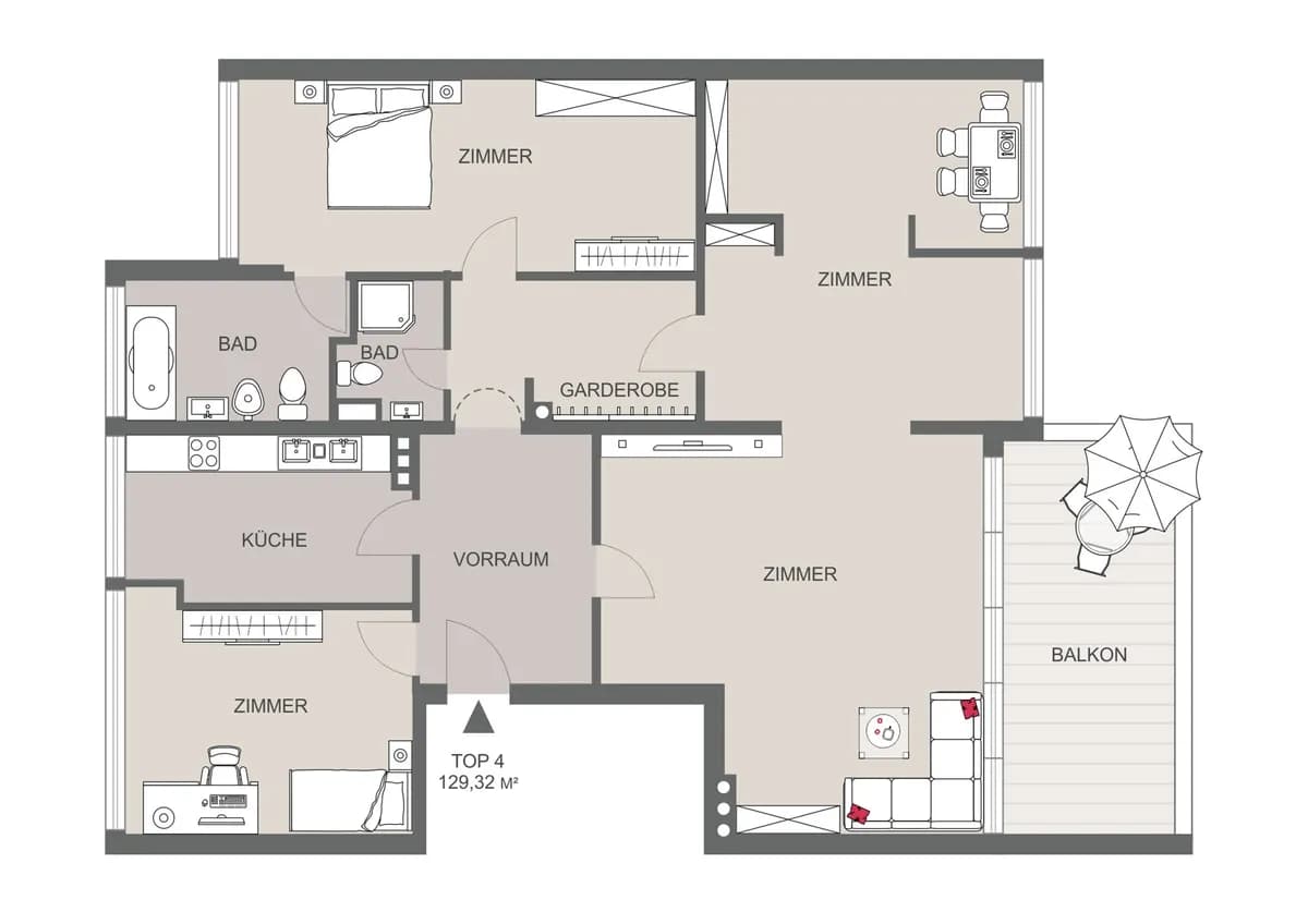 4-Zimmer-Wohnung kaufen in Wien – 129 m², € 845.000 – Bild 14 von 14