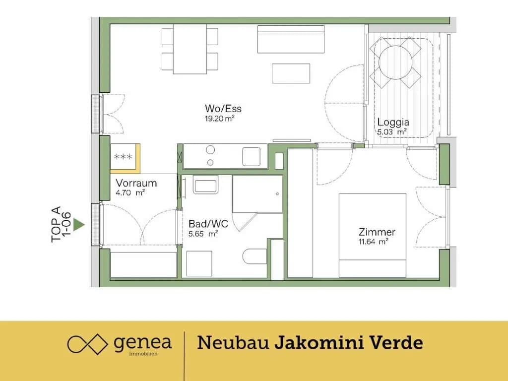 2-Zimmer-Wohnung kaufen in Graz – 41,18 m², € 207.000 – Bild 2 von 17