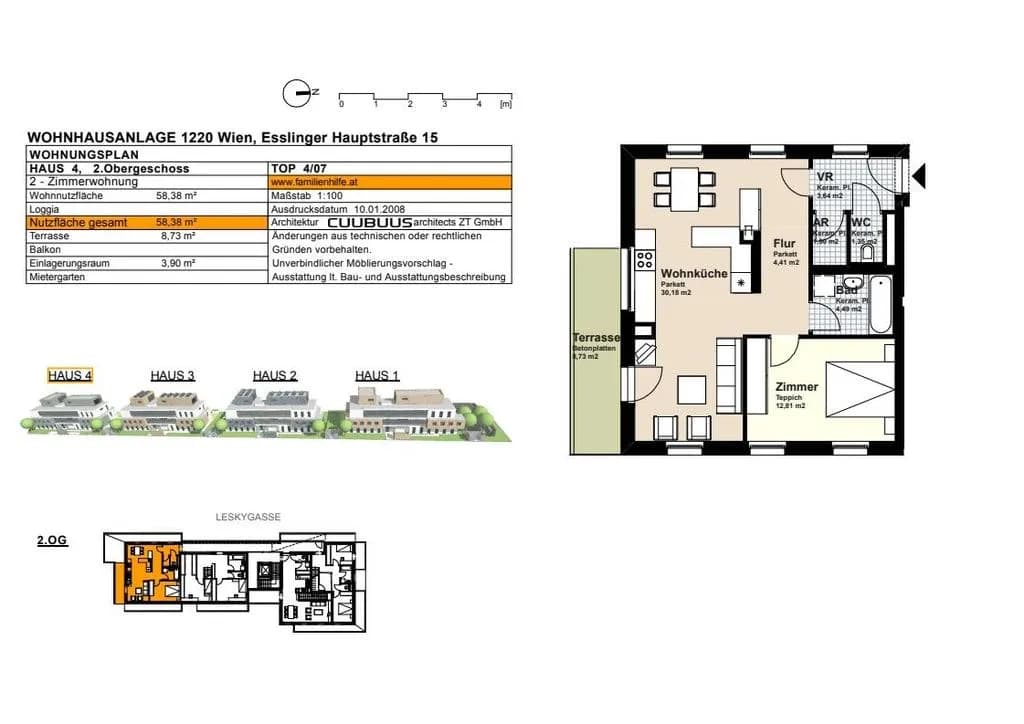 2-Zimmer-Wohnung kaufen in Wien – 58,38 m², € 225.000 – Bild 17 von 17