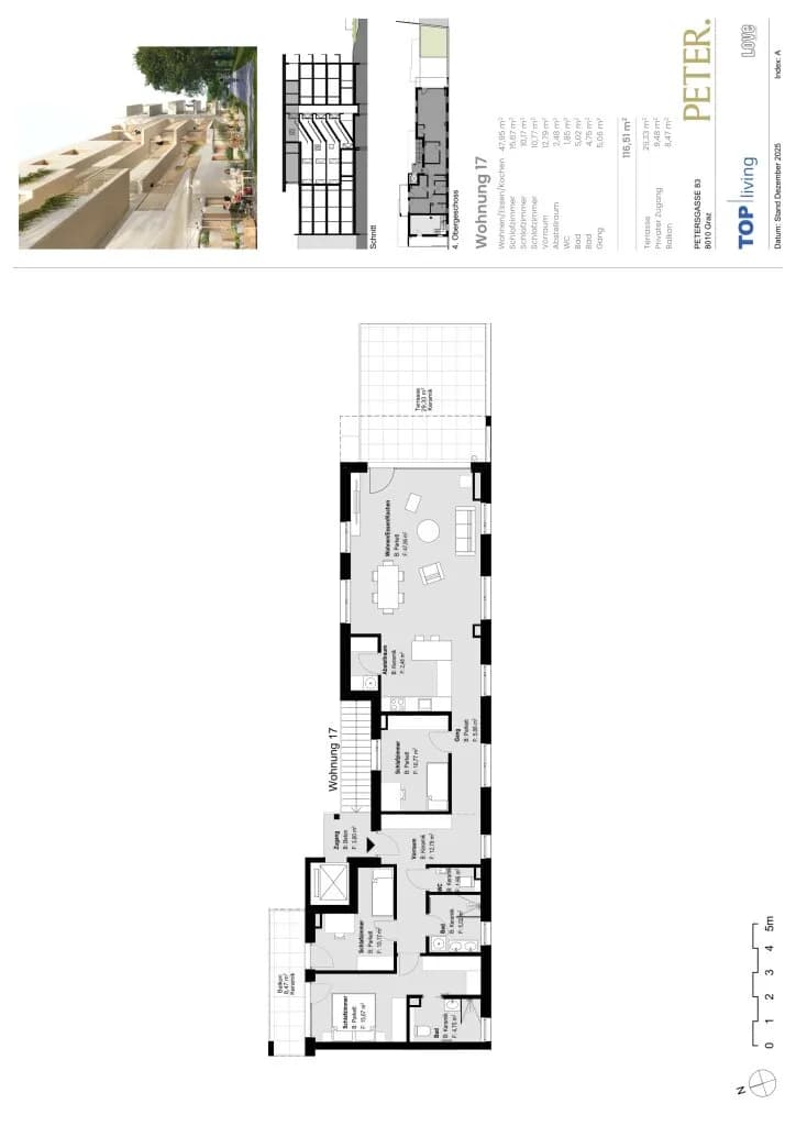 4-Zimmer-Wohnung kaufen in Graz – 116,51 m², € 890.700 – Bild 9 von 9