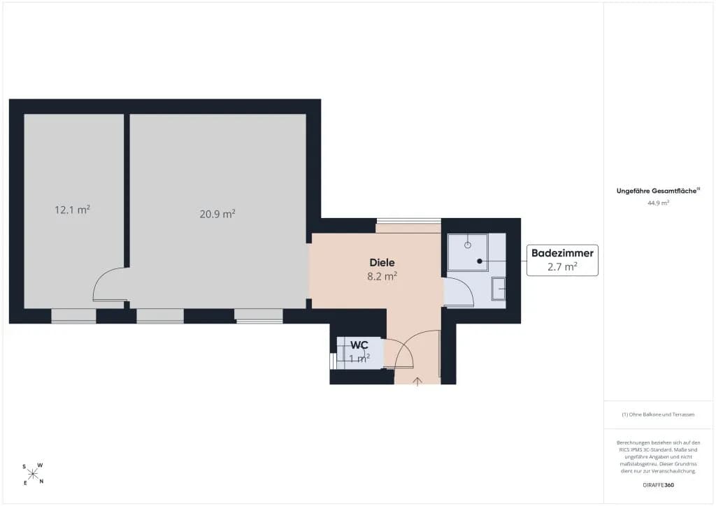 2-Zimmer-Wohnung kaufen in Wien – 45 m², € 297.000 – Bild 10 von 10