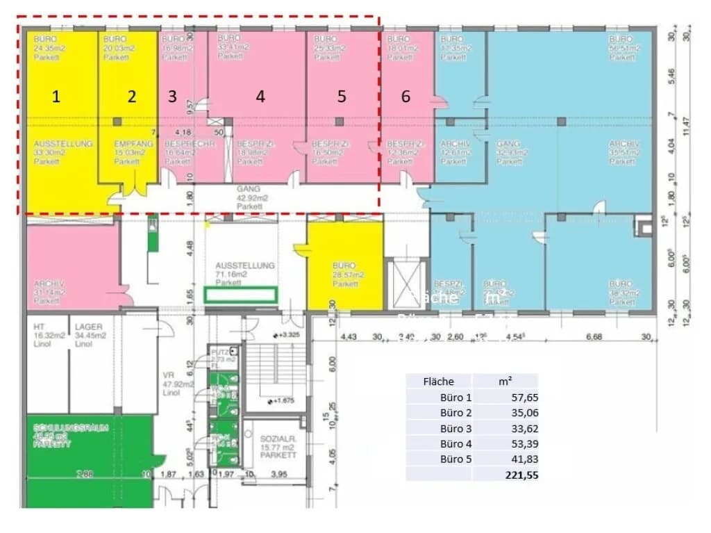 Gewerbeimmobilie mieten in Wien – 126 m², € 1.516 – Bild 5 von 5