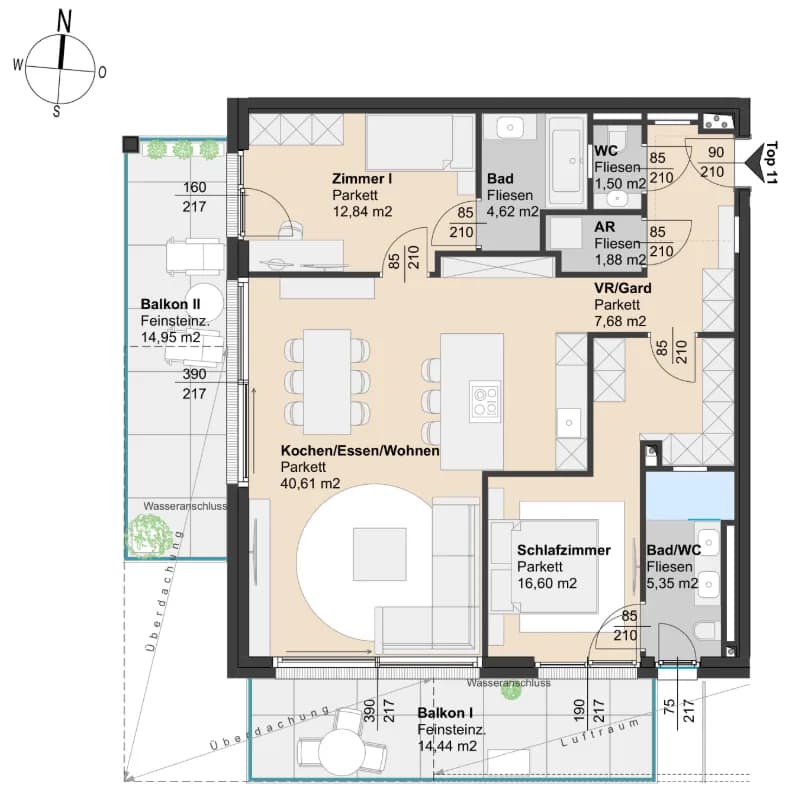 3-Zimmer-Wohnung kaufen in Mödling – 89 m², € 770.000 – Bild 8 von 8