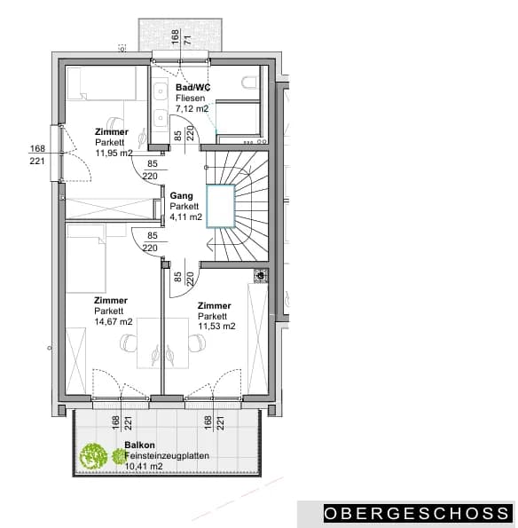 5-Zimmer-Haus kaufen in Mödling – 131 m², € 1.250.000 – Bild 8 von 10