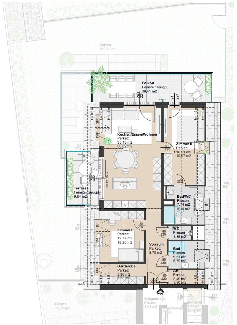 3-Zimmer-Wohnung kaufen in Mödling – 95 m², € 759.000 – Bild 7 von 7