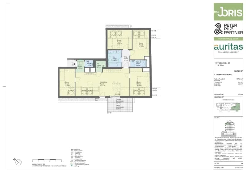 5-Zimmer-Wohnung kaufen in Wien – 117,34 m², € 895.300 – Bild 5 von 5