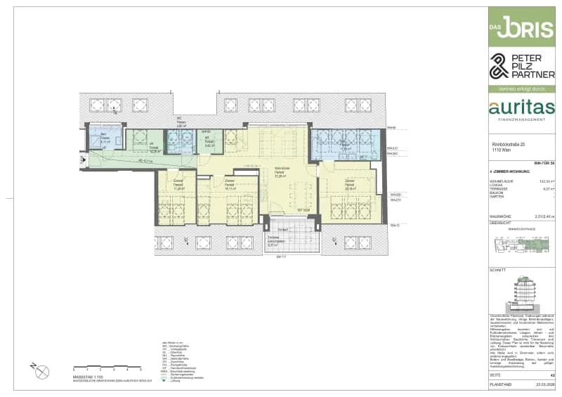 4-Zimmer-Wohnung kaufen in Wien – 122,33 m², € 861.600 – Bild 6 von 6