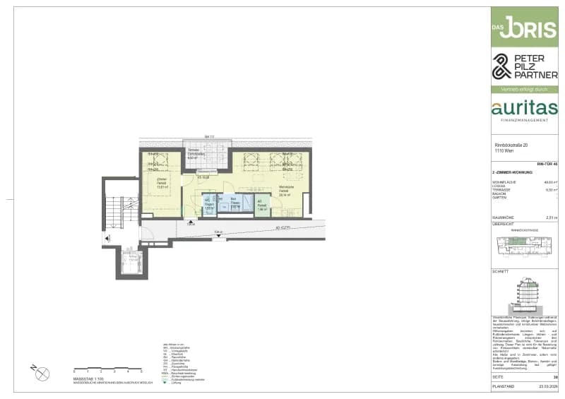 3-Zimmer-Wohnung kaufen in Wien – 49,83 m², € 425.100 – Bild 5 von 5