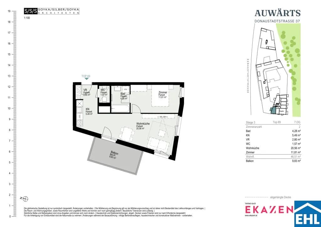 2-Zimmer-Wohnung mieten in Wien – 46,51 m², € 1.397 – Bild 20 von 20
