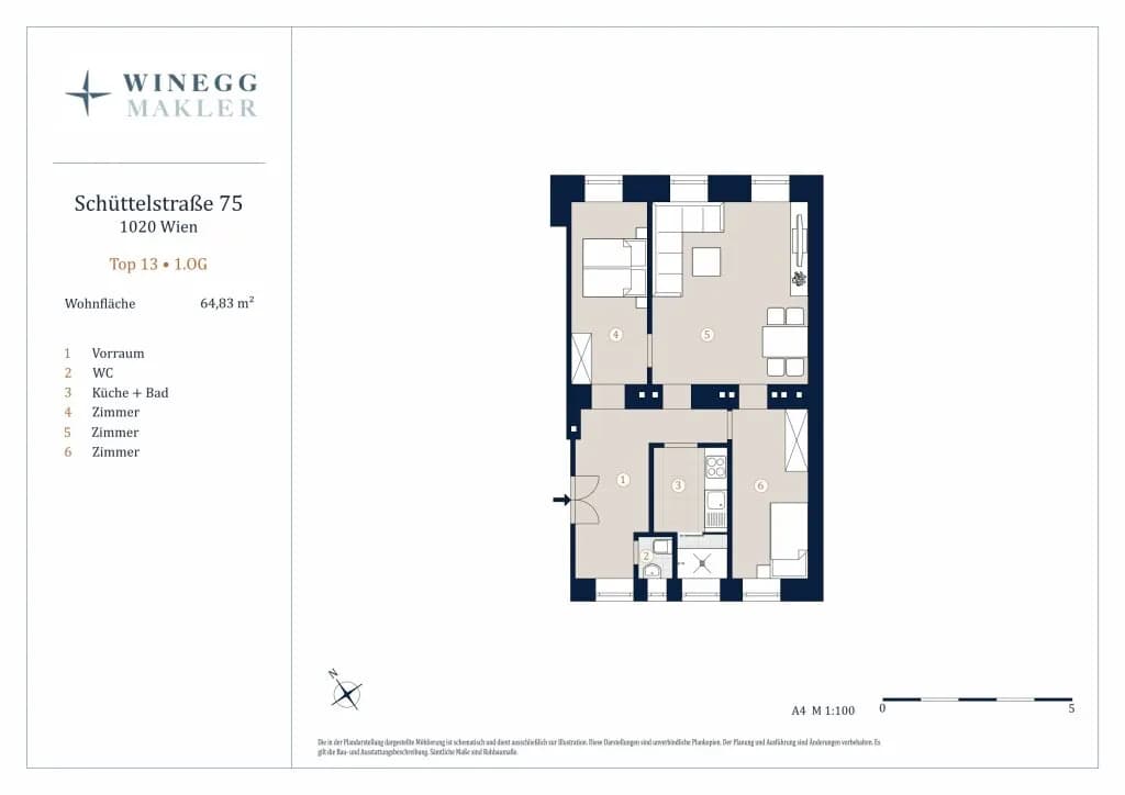 3-Zimmer-Wohnung kaufen in Wien – 64,83 m², € 299.000 – Bild 14 von 14
