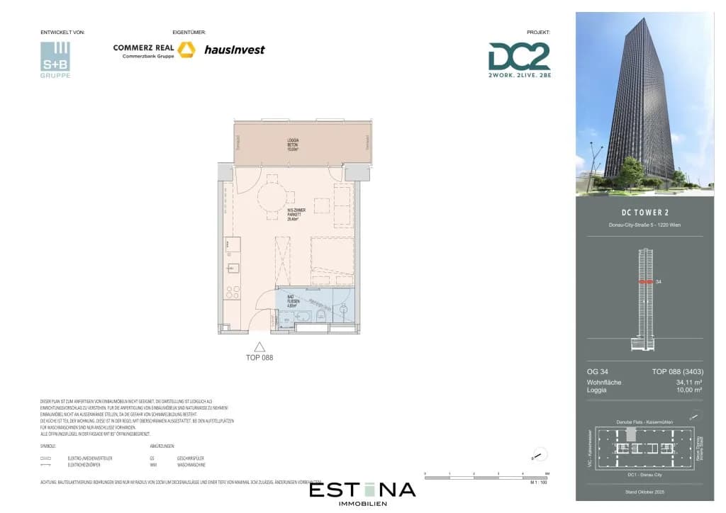 1-Zimmer-Wohnung mieten in Wien – 34,11 m², € 1.100 – Bild 16 von 17