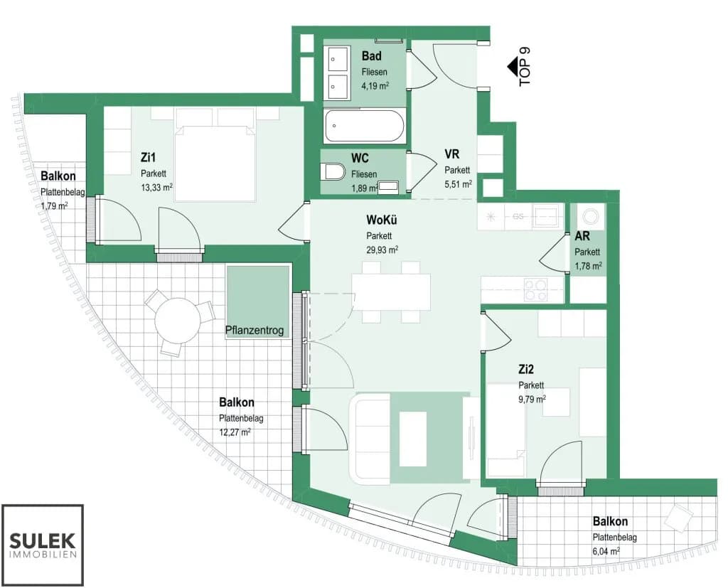 3-Zimmer-Wohnung mieten in Wien – 66,42 m², € 1.699 – Bild 17 von 18