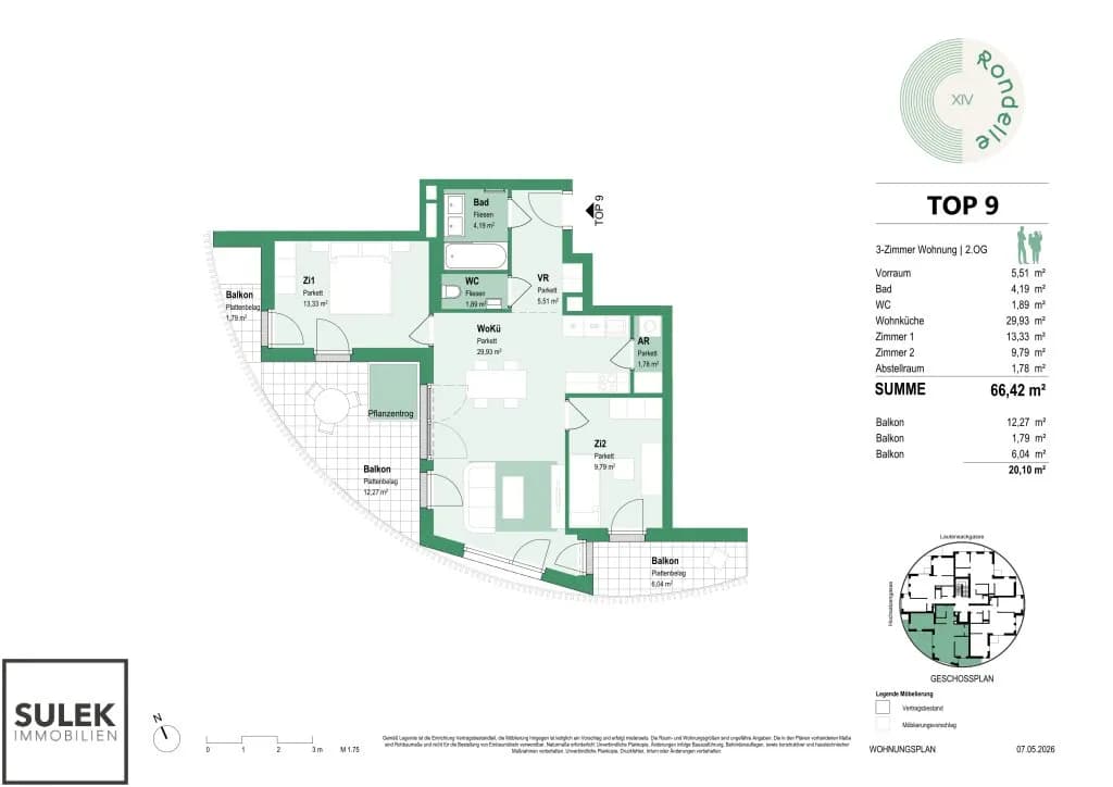 3-Zimmer-Wohnung mieten in Wien – 66,42 m², € 1.699 – Bild 18 von 18