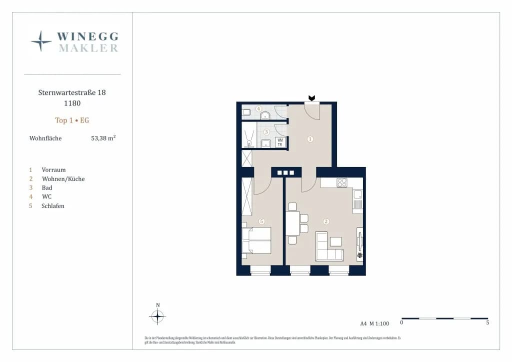 2-Zimmer-Wohnung kaufen in Wien – 54,9 m², € 339.000 – Bild 8 von 8