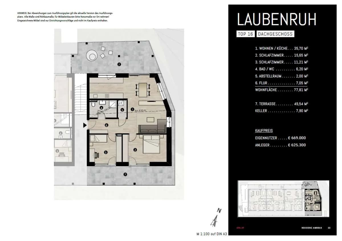 3-Zimmer-Wohnung kaufen in Innsbruck – 77,81 m², € 669.000 – Bild 10 von 10