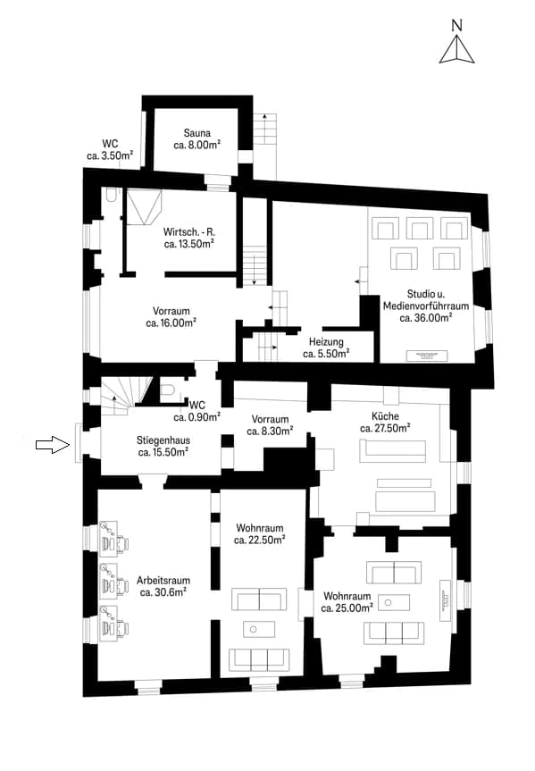 13-Zimmer-Gewerbeimmobilie kaufen in Wien – 400 m², € 2.990.000 – Bild 14 von 16