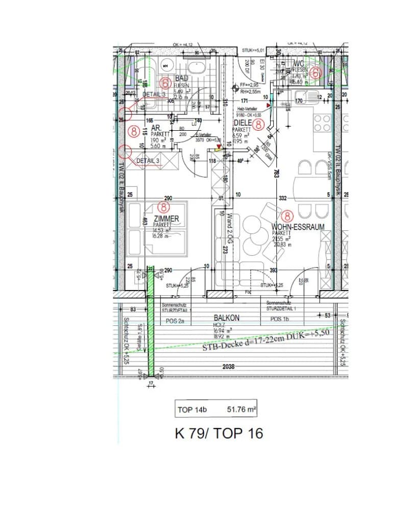 2-Zimmer-Wohnung kaufen in Klagenfurt – 51,75 m², € 262.000 – Bild 5 von 5